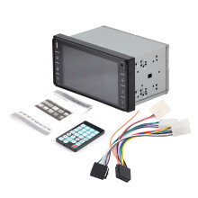 Auto-audiosysteem met Bluetooth-streaming, ingang voor achteruitrijcamera, MirrorCast-functionaliteit, FM- en RDS-radio, touchscreen-bedieningspaneel