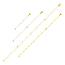 4 Size Versatile Jewelry Extender Kit Lobster Clasp Connnector Tail Chain Necklaces and Bracelets Lengthening Chains
