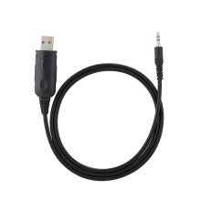 Werkt met Windows 10. USB-programmeerkabel voor stereomicrofoonaansluiting, plug-and-play, compatibel met Baofeng-radio's. Geen stuurprogramma