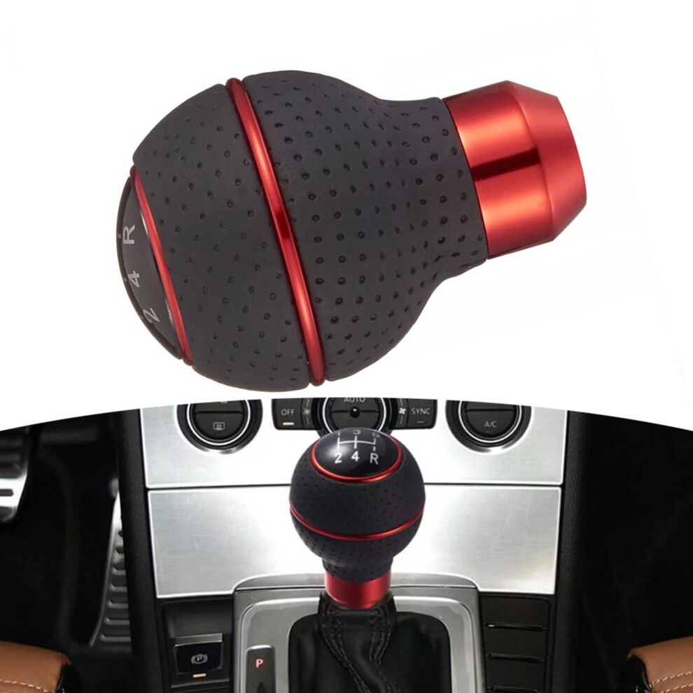 5 Speed Shift Knob Gear Leather Shifter Fit Most Manual Cars Trucks 9399596659770