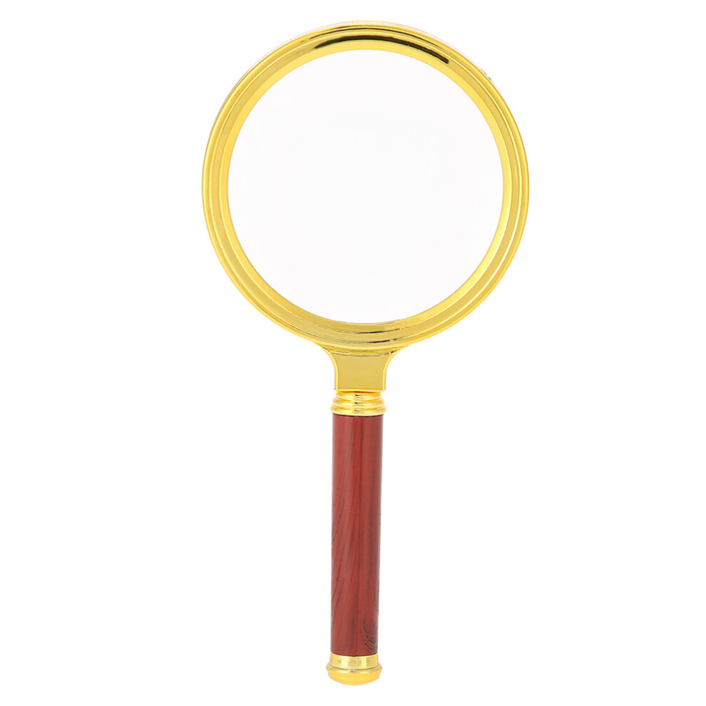Magnifier For Reading With10X Magnification Ergonomic Wooden Handle Optical Clarity For Inspecting Stamps Insects And Small Details
