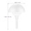 2Sets Leichte Hochzeit Bouquethalter Kunststoff Und Weiß 6