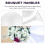 2Sets Leichte Hochzeit Bouquethalter Kunststoff Und Weiß 10