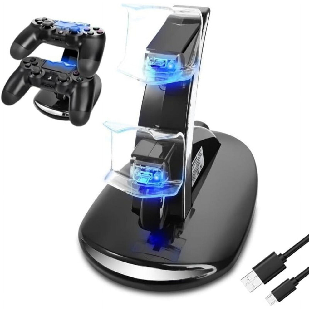 Ps4 Controller Charger, 4 Controller Usb Charging Station Dock, Playstation 4 Charging Station For Playstation4 / Ps4 / Ps4 Slim / Ps4 Pro Controller 9399596660318