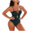 Women's Wrap Front Push Up One Piece Swimsuit 1