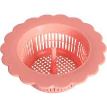 Kitchen Flower Shaped Sink Strainer, Upgraded Sink Drain Strainer for Most Kitchen Sink Drain Basket, Oppose Clogging and Odor Prevention(Pink)