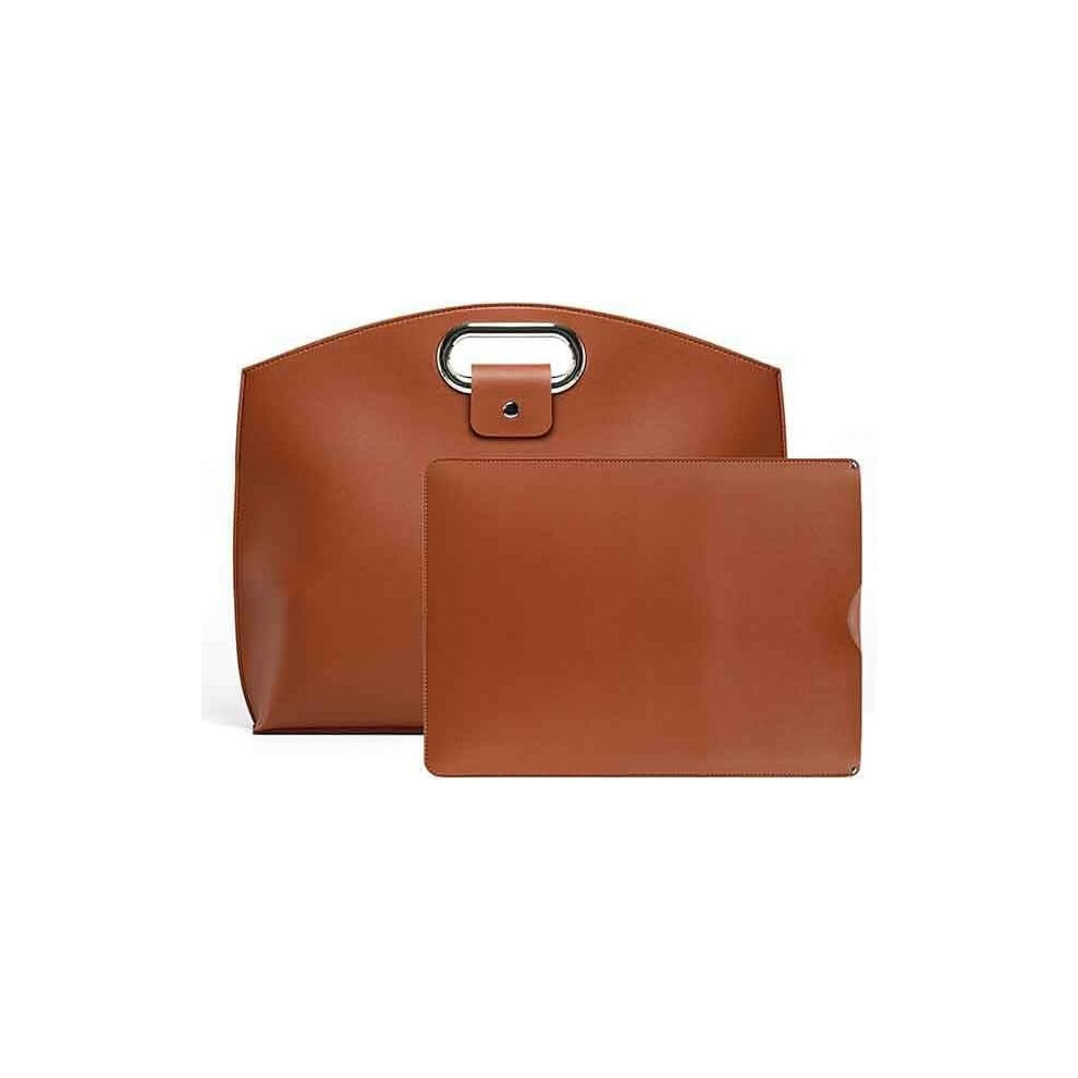 Women's Waterproof Leather Laptop And Tote Set 14-16 Inch 975221256997