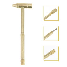 Mini Hammer for DIY Use Made of Carbon Steel Golden Color Portable and Lightweight 6.5 Inches