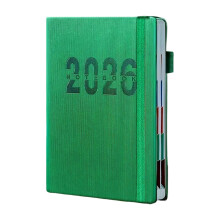 Agenda diária minimalista de uma página para 2026 com tarefas prioritárias – Design limpo para trabalho, casa e estudos.