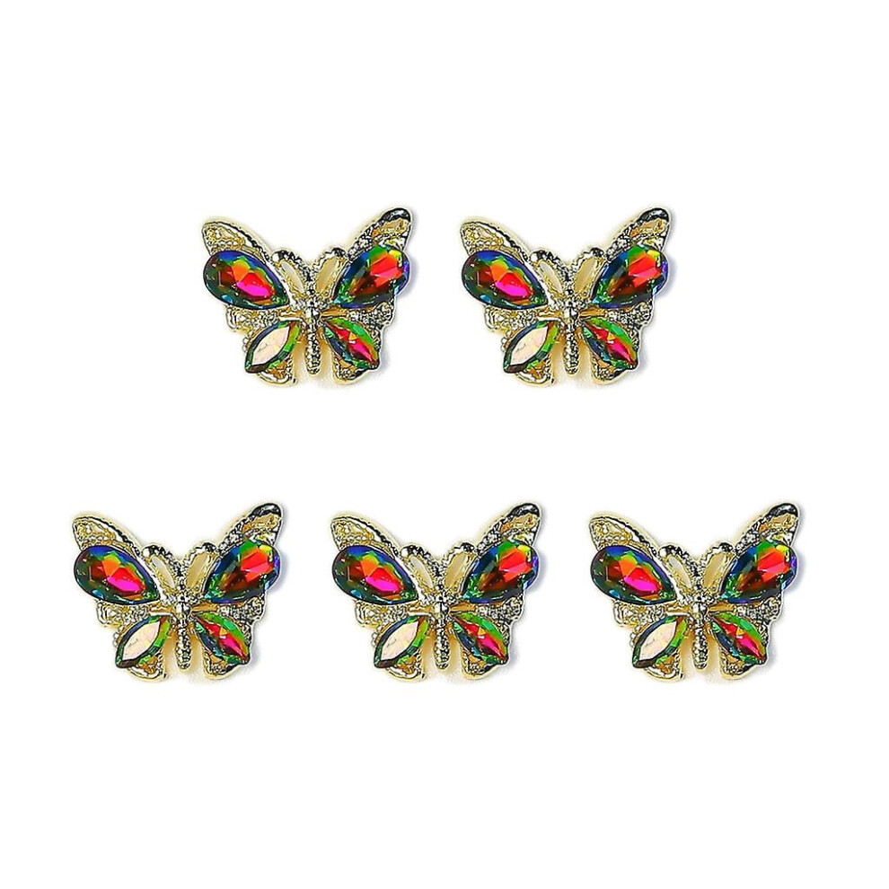 Alloy Nail Art Rhinestones Crystal Gems 5pcs