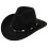Καπέλο Western Cowboy Unisex με μαύρο μεταλλικό φινίρισμα 1
