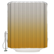 Cortina de ducha gris y amarilla, 60" x 72", cortina de baño impermeable con degradado, lavable, juego de cortina de ducha con 12 ganchos.