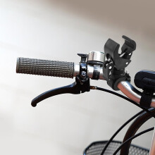 Black Bike Flashlight Mount with Clamp