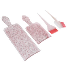 4pcs Hair Coloring & Tinting Brush Board Kit for Professional Salon in Pink