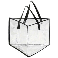 Borsa portaoggetti trasparente pieghevole, organizer per appendiabiti – Tessuto non tessuto, forma triangolare, per vestiti, giocattoli,