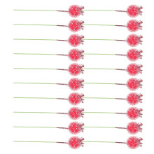 300Pcs Plastic Frosted Berries Red DIY Craft Decoration Xmas Ornaments