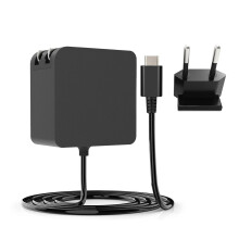 Adattatore di alimentazione da 45 W, alimentatore PD Protocol a parete rapido per console di gioco Steam Deck, spina europea.