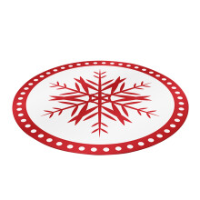Tappeto rotondo "Buon Natale", tappeto antiscivolo per decorazioni natalizie, tappeto in velluto di cristallo per soggiorno, zerbino per interni, G
