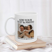 Κούπα καφέ Diy Photo Custom 11Og Εξατομικευμένη κεραμική κούπα διπλής όψης, κατάλληλη για