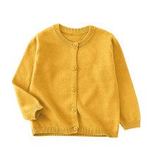 Toddler Girls Boys Sweater Cardigan Long Sleeve Button Down Solid Knit Cardigan School Uniforms Orange 8-9 Years