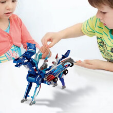 2-in-1 Magisches Kollisions-Transformations-Dinosaurierauto Spielzeugautos Deformationsroboter-Dinosaurierspielzeug Weihnachts- und