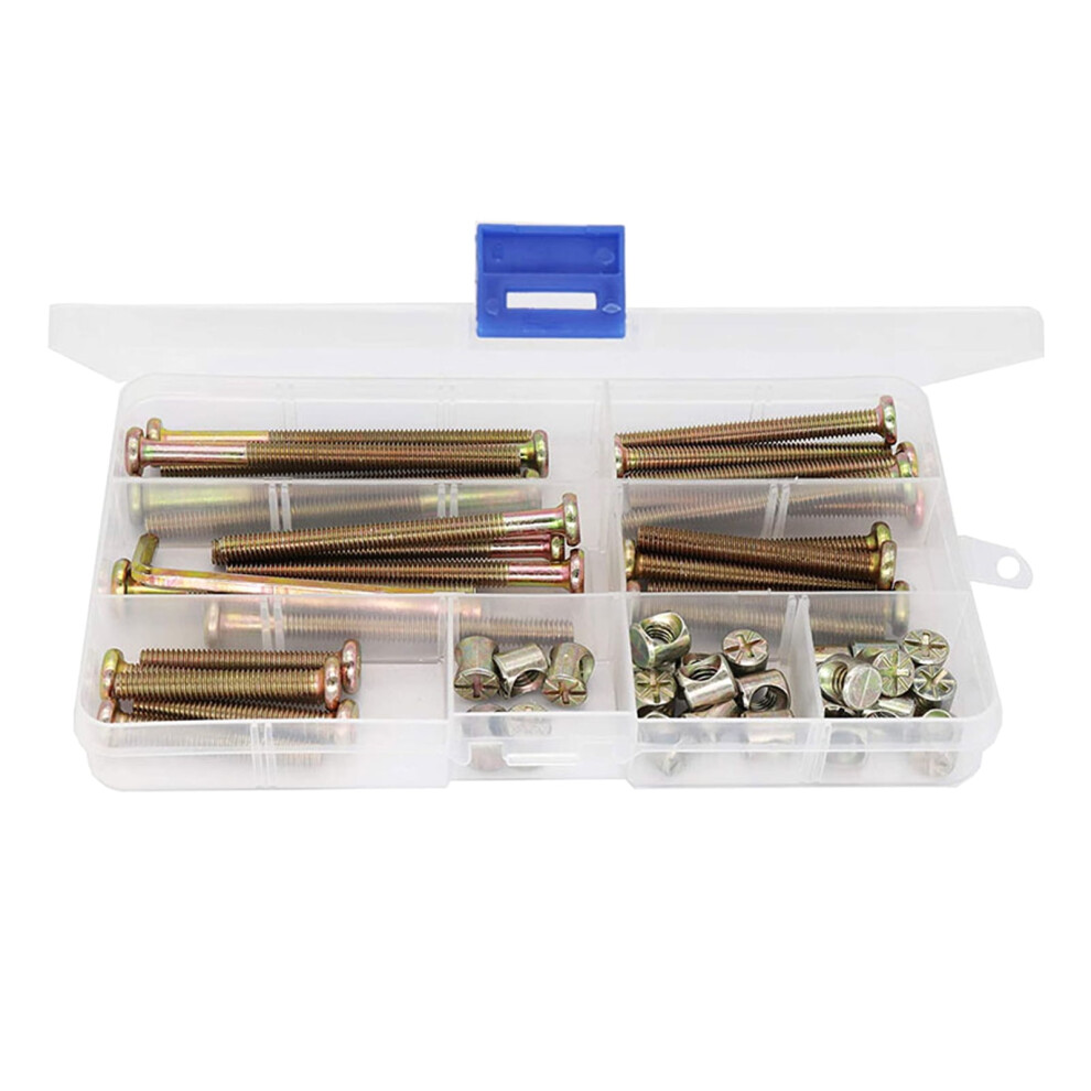 Zinc Plated Hex- Drive Socket For Head Cap Screws Furniture Bolts Assortment Kit For Furniture Cots Beds Crib 9340959288625