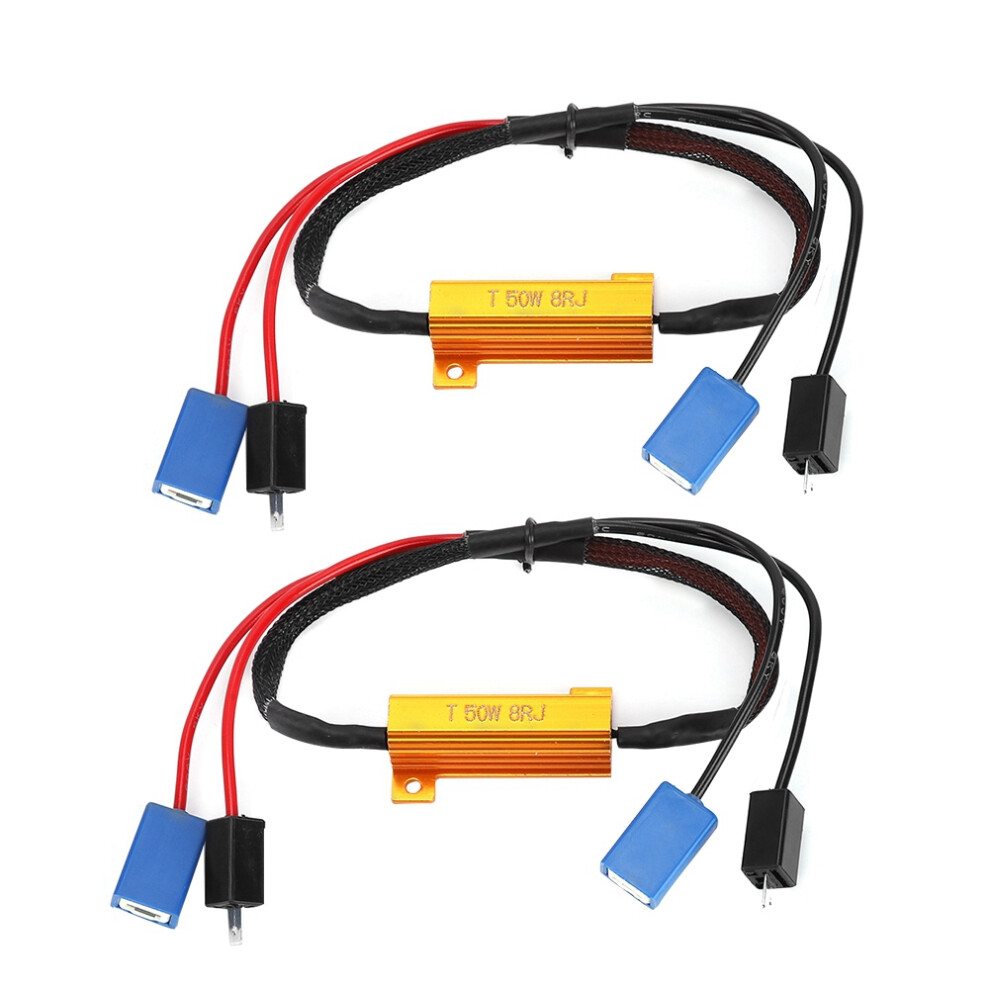 Works With Hid And Led Bulbs Led Load Resistor Kit Canbus Anti Flicker Fix Headlights Fog Drl Error Code Head Bulb Anti Flickering Heavy Light 9191629353835