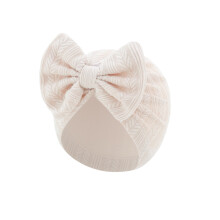 Nursery Hospital Turban Hat Solid Color Baby Bun Knot Cap Headwrap Soft Bonnet Cap for Infant Toddler