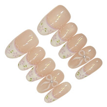 (XS) Sweet Oval Fake Nails DIY Manicure Kit