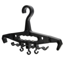 Suporte para Equipamento Tático Multifuncional Reforçado em Resina Resistente a Impactos, Alta Capacidade de Carga, Gancho Ajustável, Design