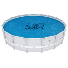 6 ft Round Pool Solar Cover | Heat Retaining Solar Blanket | for Heating Inground & Above Ground Swimming Pools & Spas