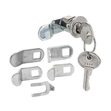 (2 keys and 5 pieces) Nickel Mailbox Lock with Keys for Cabinets & Drawers