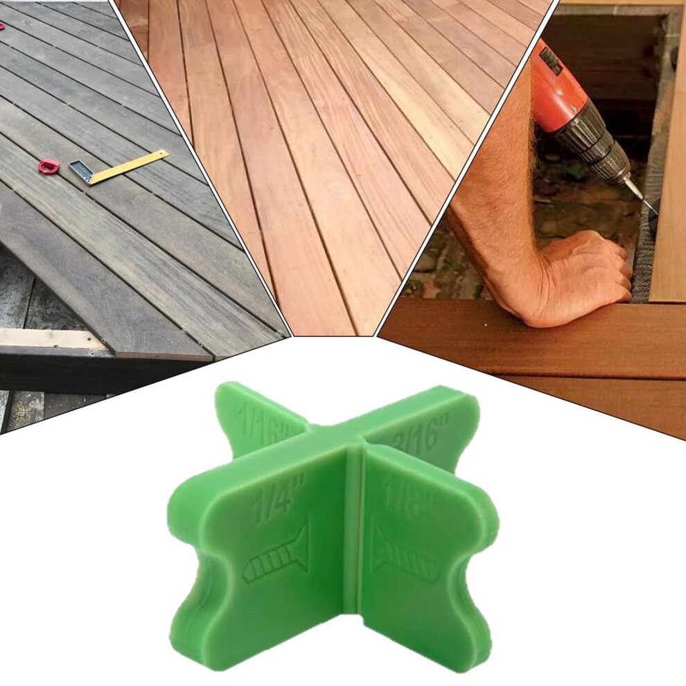 (4Pcs) Abs Deck Spacer Tools 4 Thicknesses Deck Board Spacers For Pressure Treated Composite Decking 6253032025396