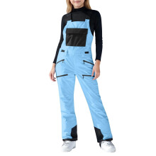 Boys Girls Unisex Classic Ski & Snow Bib Overall Winter Snowsuit Water-Resistant Windproof Outdoor Rain Bib(Blue,150)