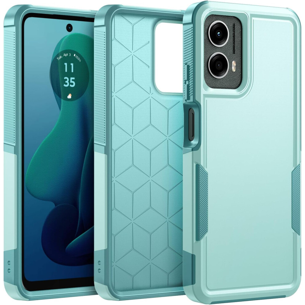 Shockproof Rugged Case For Moto G 5G 2024 & Moto G Play 5G 2024 Â Military-Grade Drop Protection (Mint) 9399596662589