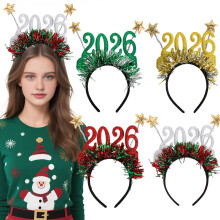 Glitter Headband for New Year's Eve Party with Stars