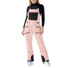 Boys Girls Unisex Classic Ski & Snow Bib Overall Winter Snowsuit Water-Resistant Windproof Outdoor Rain Bib(Pink,140)