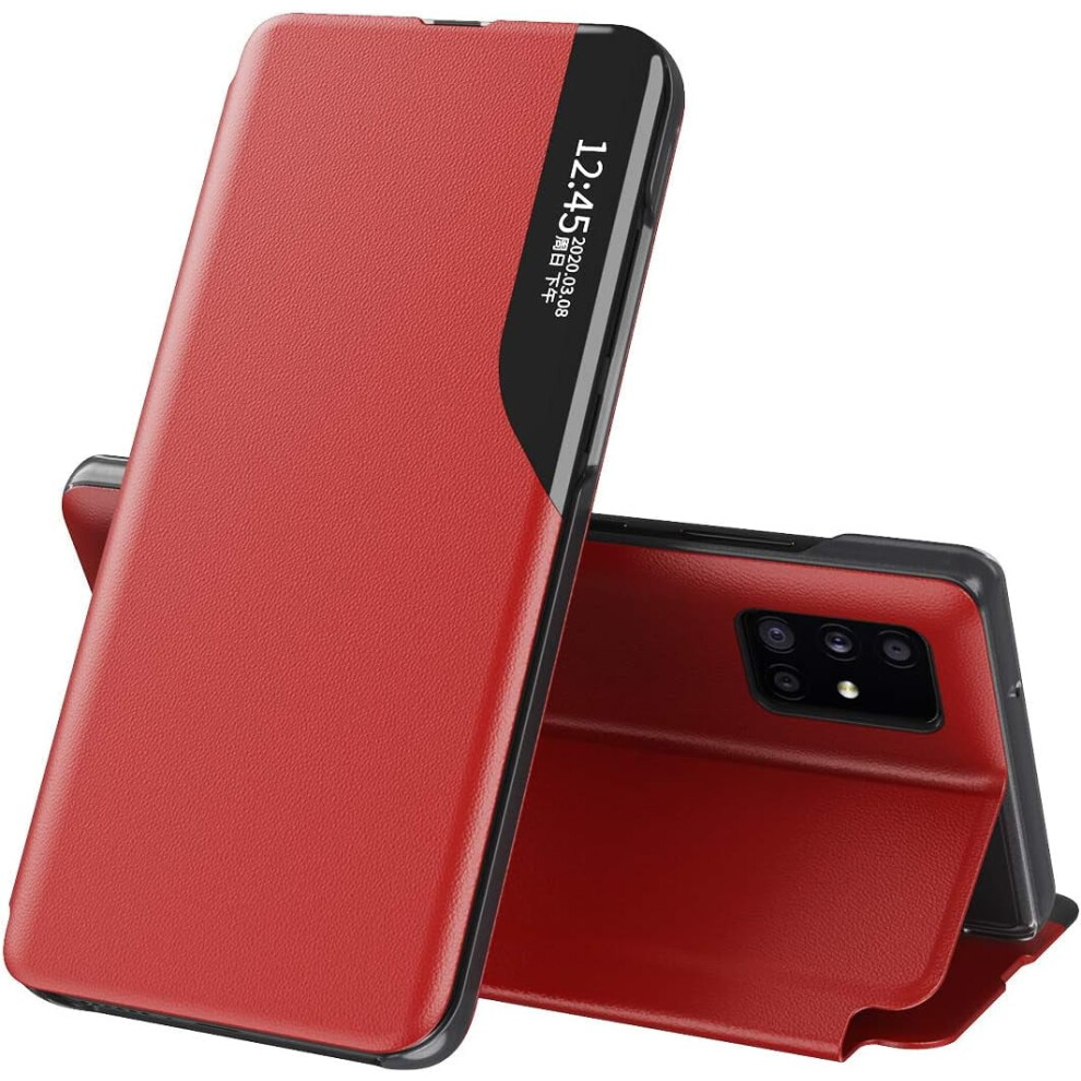 Clear View Leather Case For Samsung Galaxy A71 4G/5G With 9178400787430