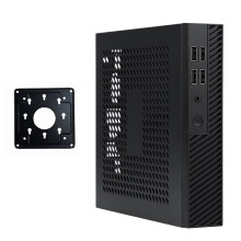 DX01 ITX Desktop Computer Chassis Thin Half Height with 4 USB2.0 Port Computer Case Chassis Computer Chassis