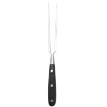Outdoor Bbq Fork Stainless Steel Barbecue Meat Fork Barbecue Grill Tools Roasting Fish Fork Boiled Meat Fork Steak Fork Bbq Cooking—Black