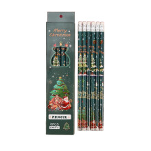 Xmas Tree Decor Christmas Pencils Cute Pencils Box Of 6 With Eraser Pencils Christmas Gifts Christmas Ornaments