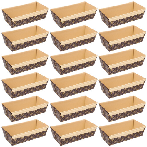 25Pcs Paper Loaf Pans For Baking Bread Cakes Rectangular Trays 1