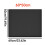Fridge Silicone Mat with Raised Edge,Under Refrigerator Mat,Protect Carpet 60*50cm Black 1