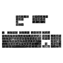 Mechanical Keyboards Keycaps Set With Long Last And Distinctive Spiders Web Aesthetic for100/104/108 Keyboards