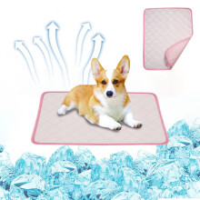 Cooling Dog Bed & Ice Silk - Dog Cooling Mat & Self Cool Pad - Cooling Mat for Dogs & Waterproof Thickened for Indoor Outdoor Seats 17.7x23.6"