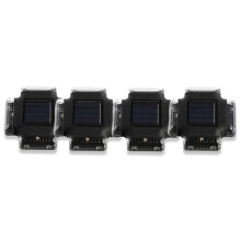 4 Stuks Buitenzonneverlichting Zonne-Licht IP65 Waterdichte Zonne-Beveiligingsverlichting voor Tuin, Garage, Patio (Warm Licht)