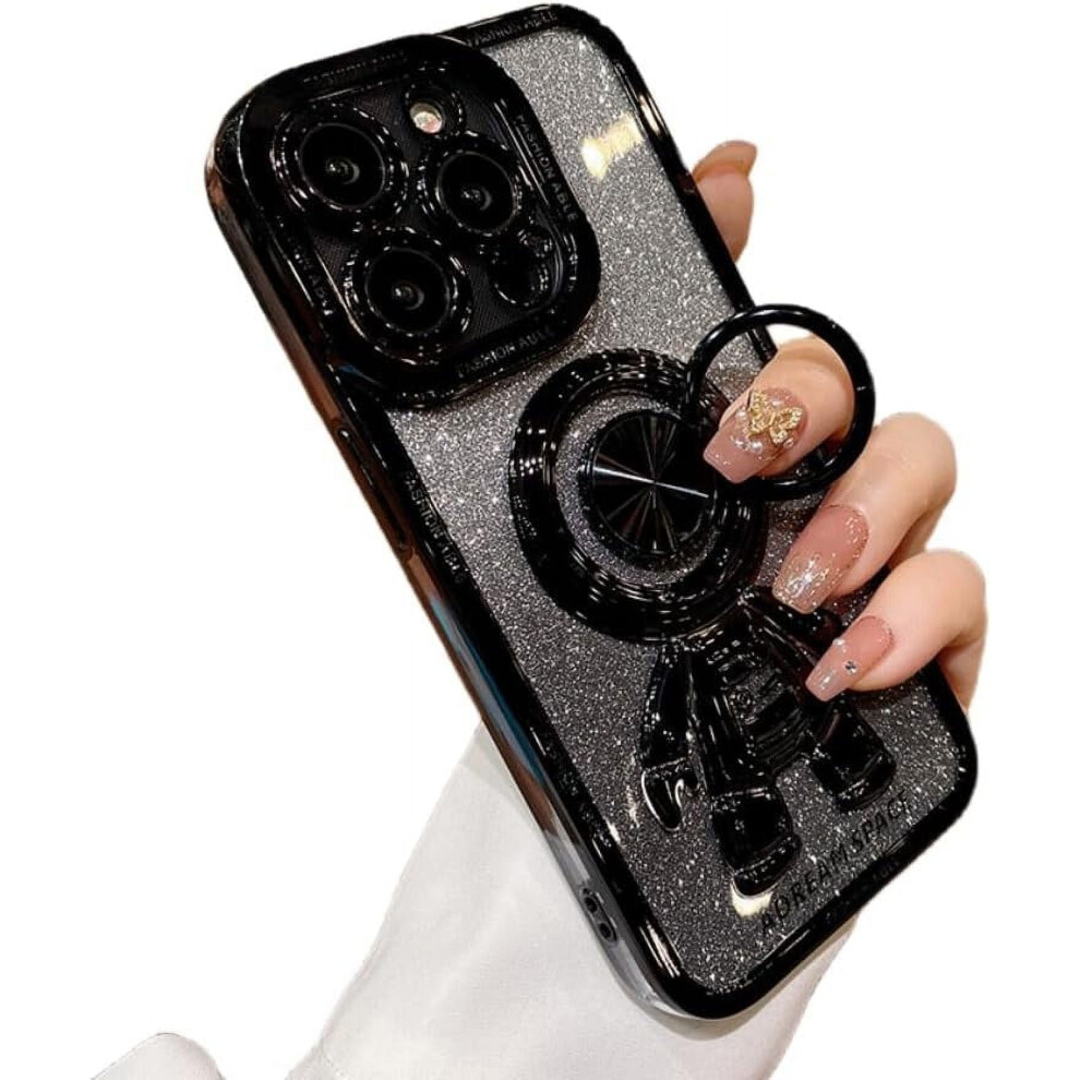 Electroplated Astronaut Ring Phone Case With Invisible 9101399775423