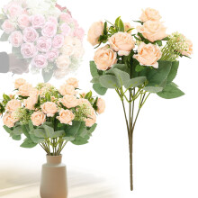 Realistisch boeket zijden pioenrozen (28 cm) voor vaas, tafeldecoratie, bruiloften en huisdecoratie – 1 stuk