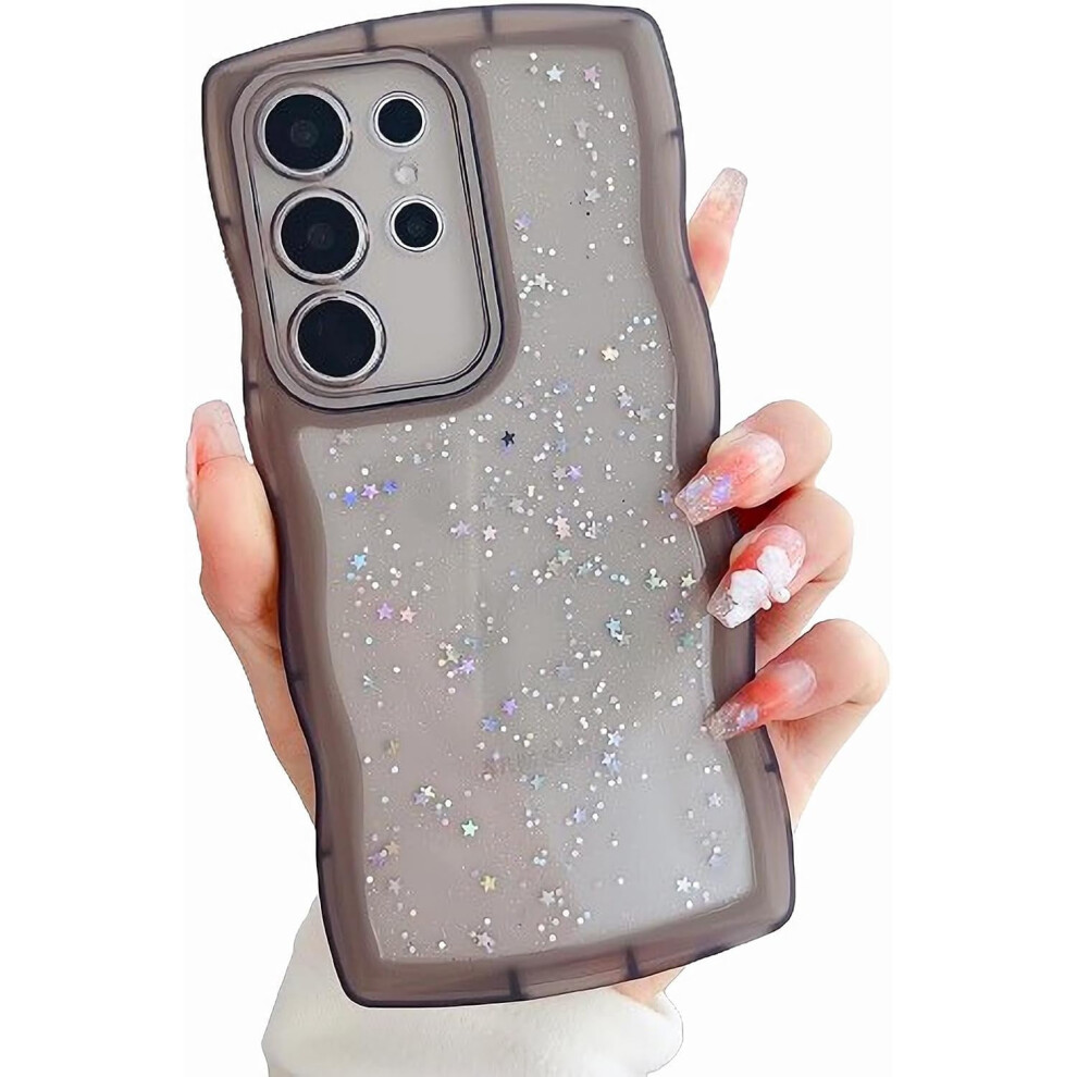 Samsung Galaxy S23 Ultra Glitter Clear Case Black 902370134487