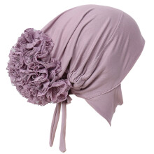 Unisex muts/tulband/hoofddoek van stretchstof met bloemenprint, hijab, accessoire voor moslimvrouwen, modieuze muts/hoofddoek/sjaal.